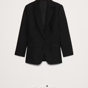 Banana Republic Black knit boyfriend blazer size 18 plus Classic sweater